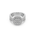 Captivating 925 Silver And Diamond Studded Ladies Ring For Her