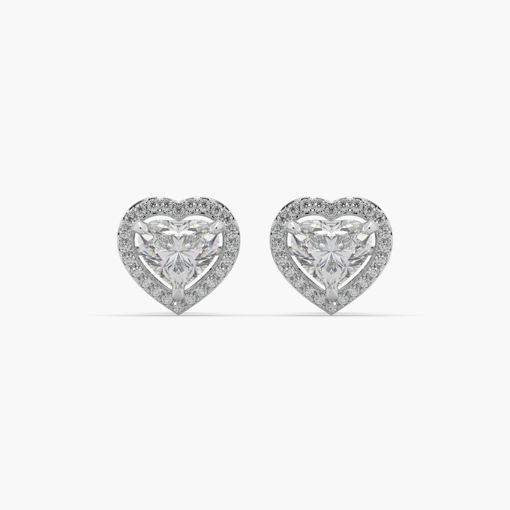 Guru Jewel's Beauteous Diamond Studded In Silver Earrings For Her