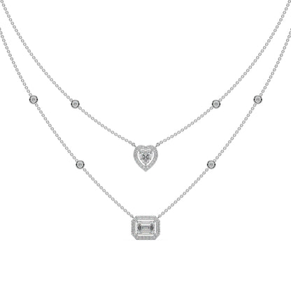 Guru Jewel's Fancy Diamond Studded Exclusive Silver Pendent For Her